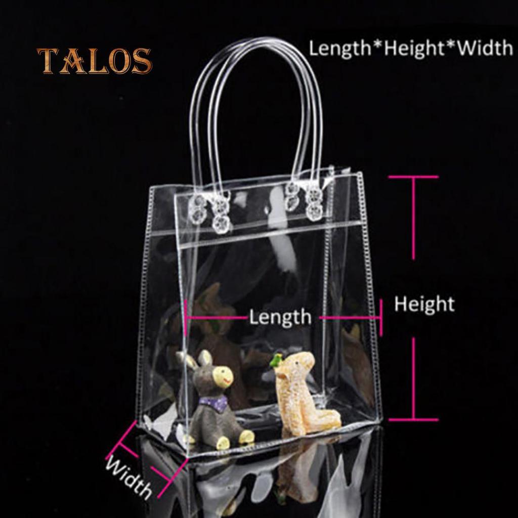 Clear Tote Bags Friendly Purse Shoulder Handbag PVC Transparent Plastic Pouch Portable Travel Csaul