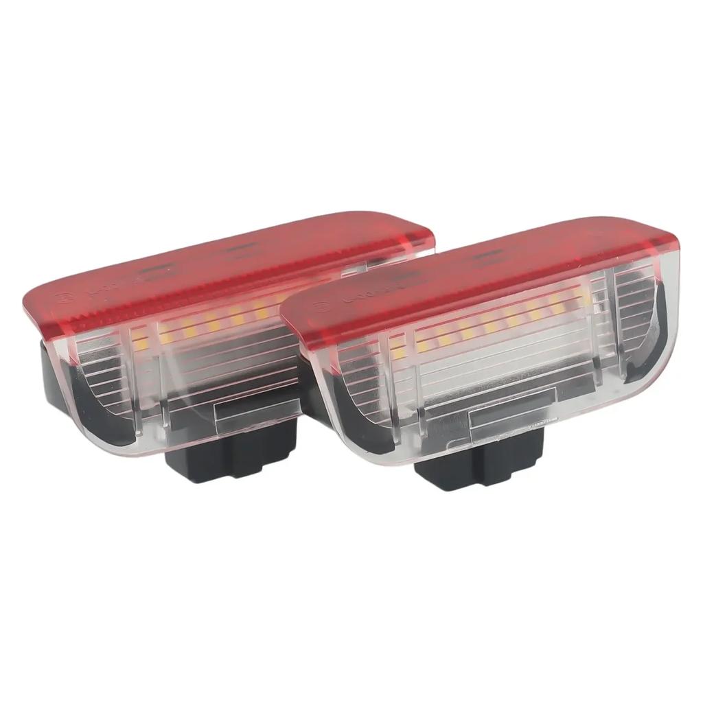 2 шт. Автомобильные внутренние фонари для дверей, предупреждающие лампы для Passat B6 B7 B8 CC, для Seat, для Golf, для Skoda, для авто светодиодные фонари для дверей