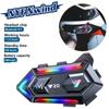 NYF Y20 Motorcycle Helmet Headset BT 5.3 Waterproof Wireless Headphones Voice Control Roise Reduction 16kinds Light