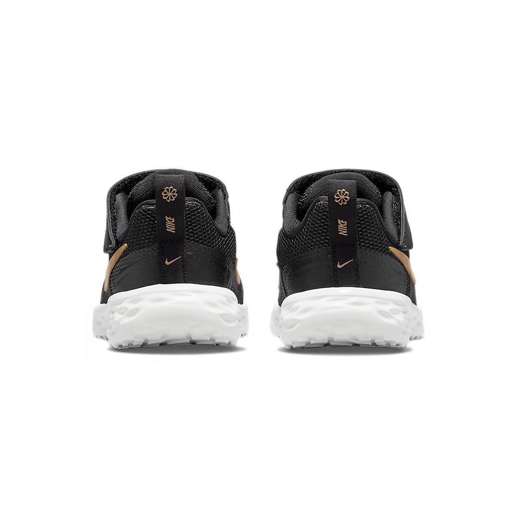 Nike Низкие детские кроссовки Черно-золотые для младенцев и малышей DD1094-002
