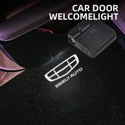 1/2 шт. Для логотипа Geely GX3 EC7 EC8 GC6 Tugella Azkarra Manjaro Atlas Pro Автомобильная дверь HD LED Лампы Проектор Приветственные Осветители