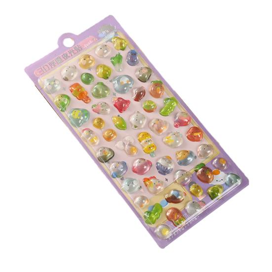 Милые объемные 3D наклейки Каваий смола животное мультяшная наклейка Крошечные DIY наклейки для скрапбуков ноутбуков бутылок для воды