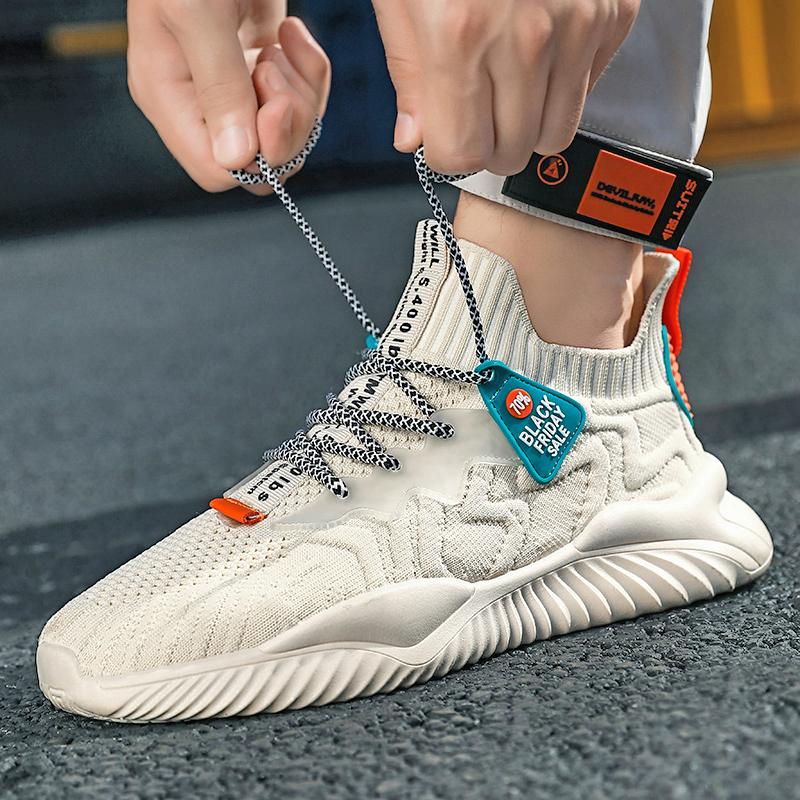 Мужские дышащие сетчатые повседневные спортивные кроссовки, летние, новые, кроссовки для бега на открытом воздухе с мягкой подошвой, легкие мужские кроссовки для студентов