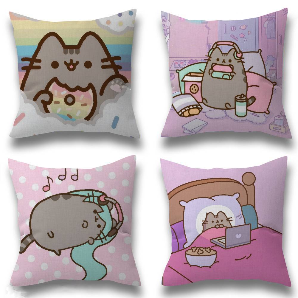 Pillow Cover Design cushion Cover decor Holiday Decorati Cute PpusheenS CUTE