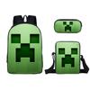 Minecraft Cartoon Game Character Printed Children Large Backpack Capacity