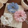 Bow Pleated Scrunchies Ribbon Oversized Hair Ropes Ins Polka Dot Scrunchies  Ponytail Holder
