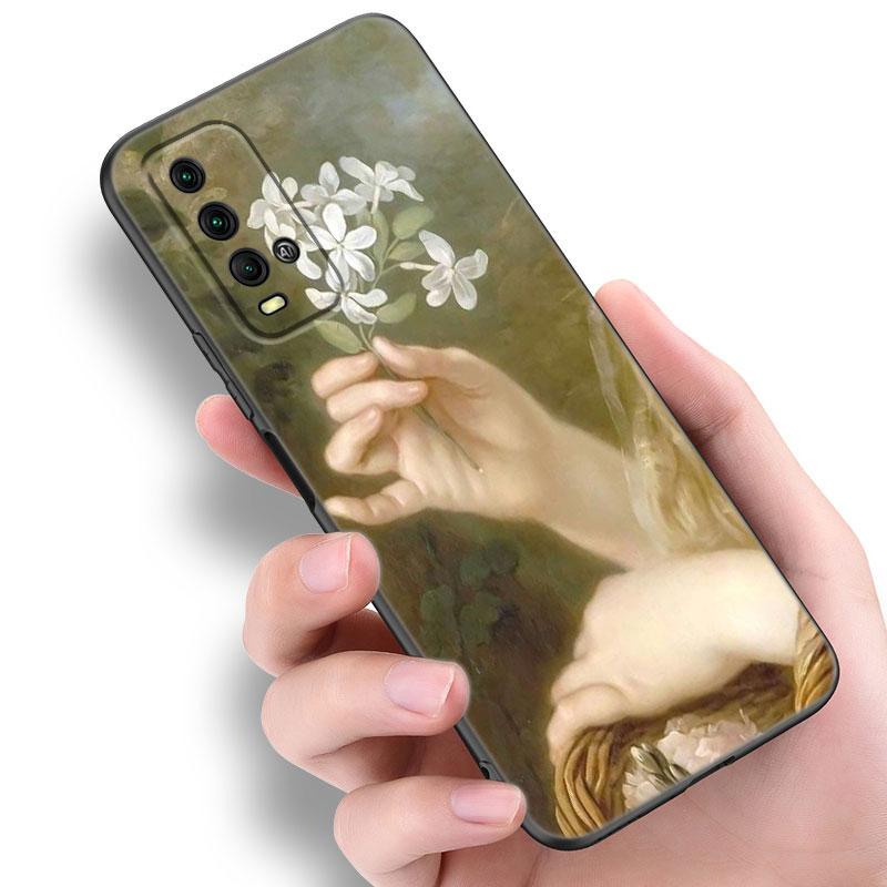 Чехол для телефона Renaissance Art Painting для Xiaomi Redmi Note 5 6 9T K20 K40 K50 Pro 7A 8A 9A 9C 9i 10A 10C A1 S2 TPU черный чехол