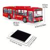 Kids Openable City Bus Toy with Lights & Music, Realistic Educational Birthday Gift for Boys