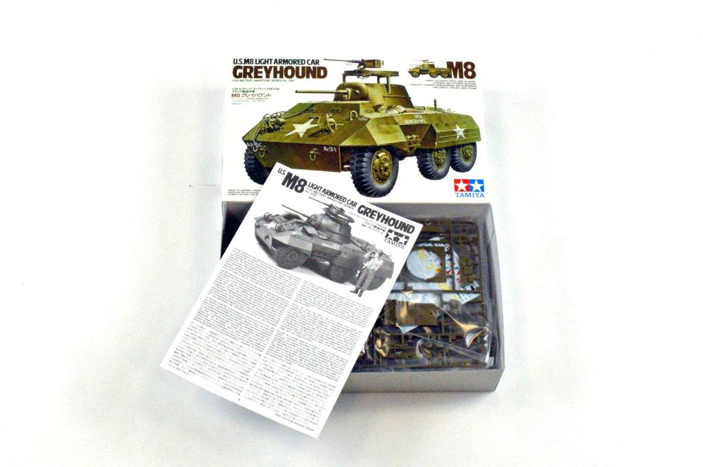 Tamiya Военно-миниатюрная серия Армия США Американская легкая бронемашина M8 Greyhound Пластиковая модель 35228 1/35 №228
