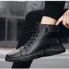 Новые мужские кроссовки, уличная легкая повседневная обувь на шнуровке, мужская кожаная обувь, ботильоны, модные лоферы, летние зимние теплые ботинки