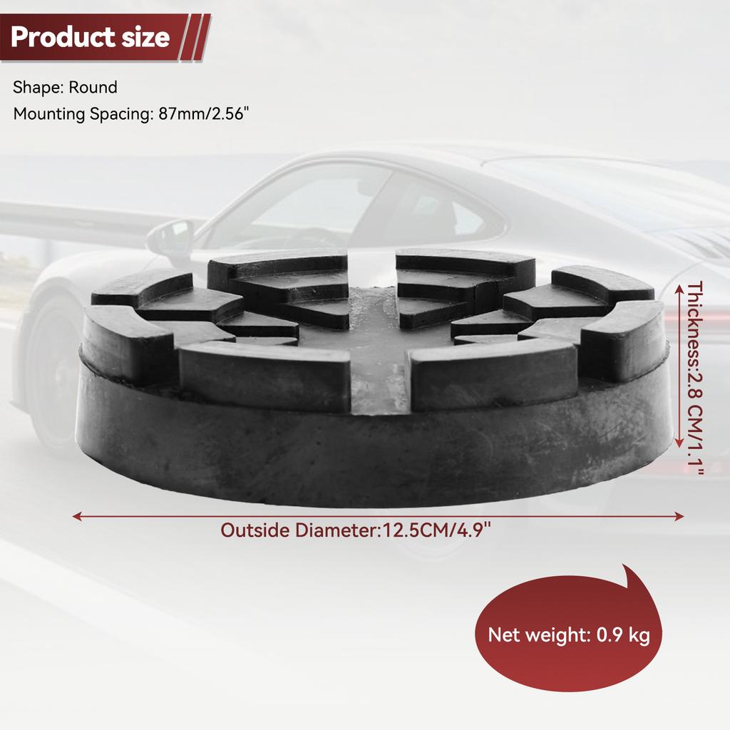 4 шт. резиновые накладки на домкрат для автомобиля, диаметр 125 мм, резиновая накладка на раму, защитный адаптер, аксессуары для домкратного инструмента