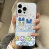 Cartoon Role T-Tamagotchi Dog Phone Case for iPhone 17 16 15 14 13 12 11 Pro Max Plus Air Mini 16E ProMax Transparent Case