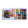 Sewing Thread Set 60 Shaft Multicolor Practical Polyester Sewing Thread Set with Reusable Bobbin