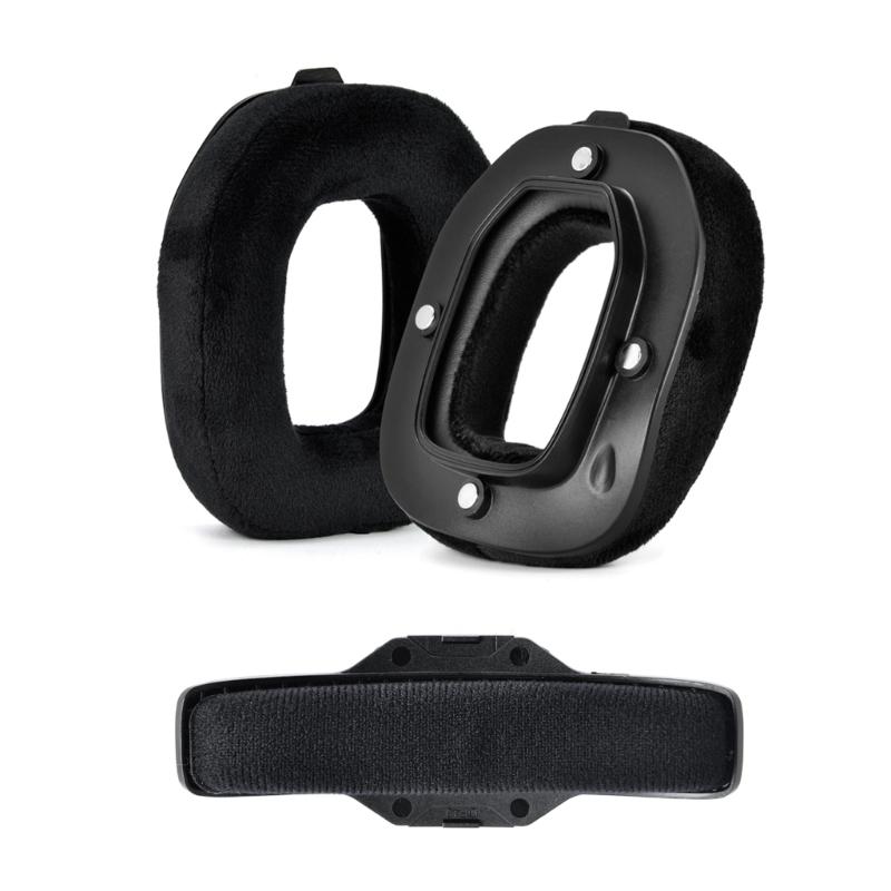 2xDurable Protein Ear Pads for Astro A40TR Headphone Sleeves Earmuff Easily Replaced Ear Pads Sleeves Cover Headband
