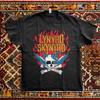 Новая унисекс черная футболка Lynyrd Skynyrd с черепом и змеей S-