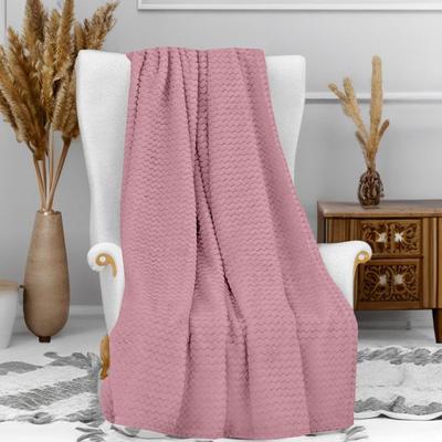 Плед из микрофибры 120х160 см COCOONING старо-розовый, Soleil d'Ocre