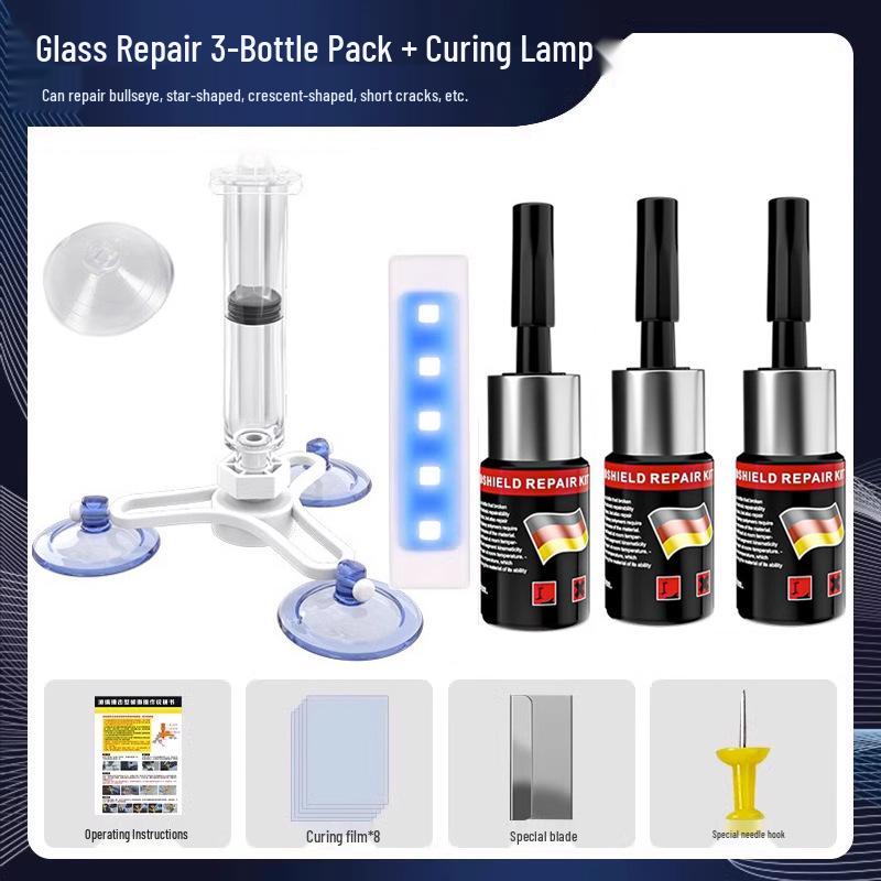 Жидкость для ремонта лобового стекла от трещин, сколов и царапин - Бесследный восстановитель повреждений