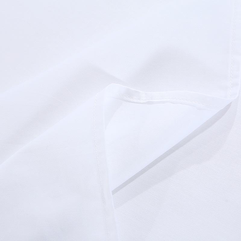 White Sateen Hotel Bed Linen - Single/Double Sheet 60s