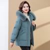 TUCANO Women's Hooded Down Jacket for Middle-Aged Mothers