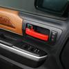 4× Red ABS Interior Door Handle Panel Cover Trim Kit For Toyota Tundra 2007-