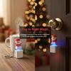 Keyboard Clicker Voice Keychain Light Up Button Sound Pendant Christmas Key Ring  Office Desk