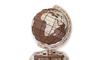 Eco Wood Art 3D Puzzle Globe Brown