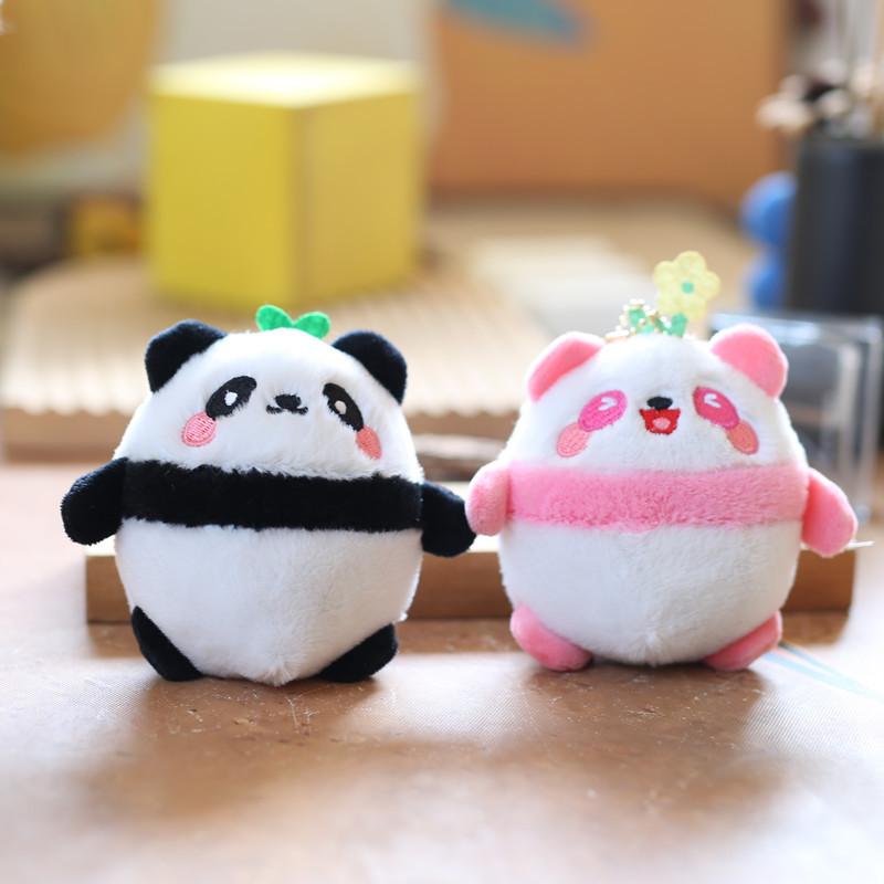 Cute Cute Giant Panda Small Pendant Plush Toy Doll Cartoon Bag Hanging Decoration Keychain Doll Doll