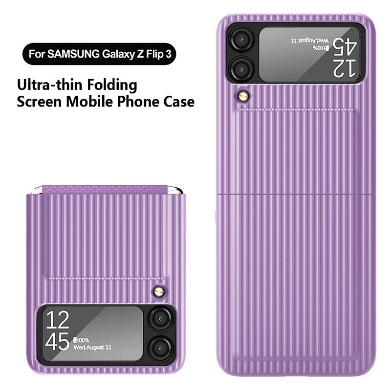 Liquid Silicone Macaron Suitcase Design Phone Case For Samsung Galaxy Z Flip 3 Flip 4 5g Soft Hinge Film Screen Protector Cover