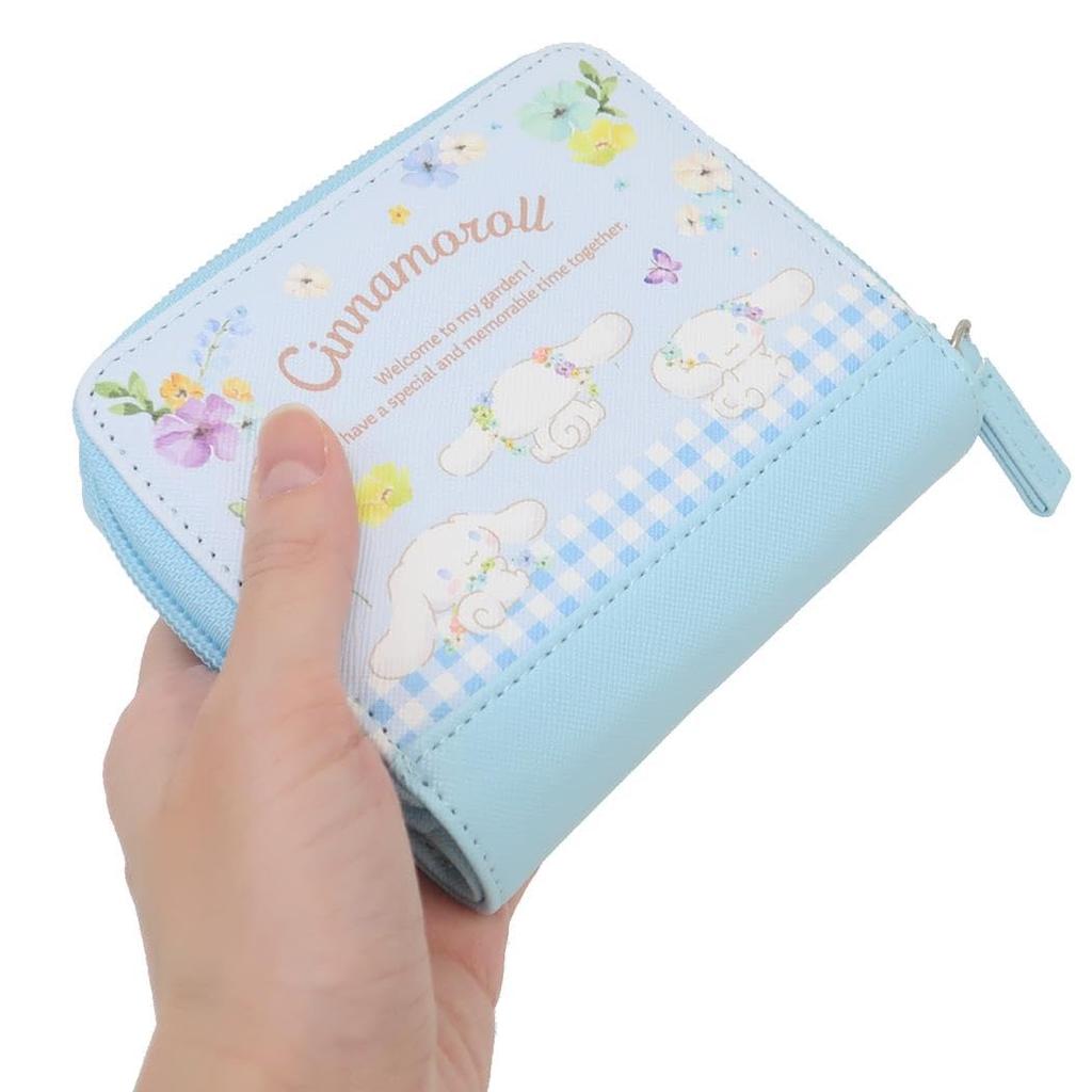Cinnamoroll складной кошелек Sanrio K Company Товары с персонажами Почтовая доставка [K&Company] [Двойной кошелек] женский