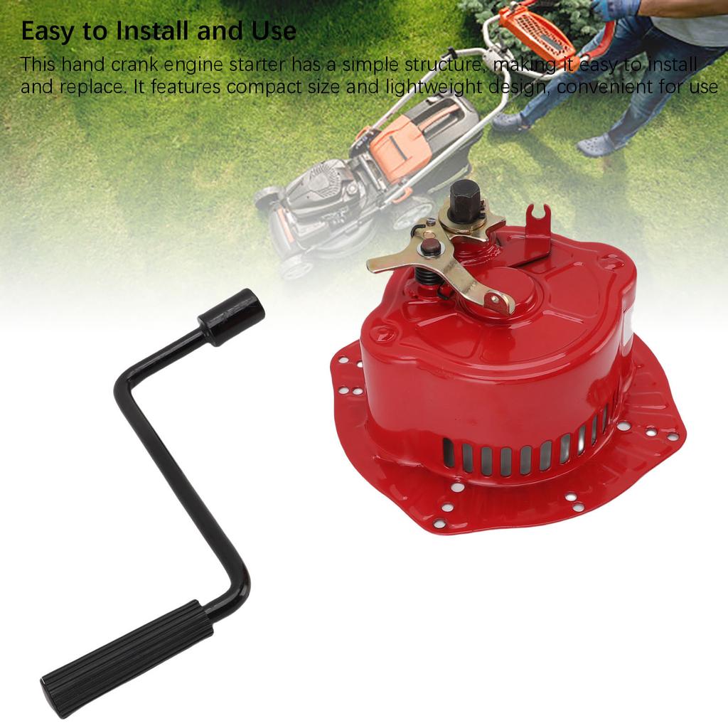 Ручной стартер с кривошипом Замена для 170F 173F 178F 186F 188F 192F 195F Сборочный стартер для двигателя с вертикальным воздушным охлаждением