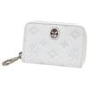 Marcel Leather Coin Case with Key Ring Leather (White/WH)