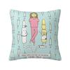 Nordic Enfermera En Apuros Doctor Nurse Medical Throw Pillow Case Decoracion Sofa Chair Cushion Cover Polyester Soft Pillowslip