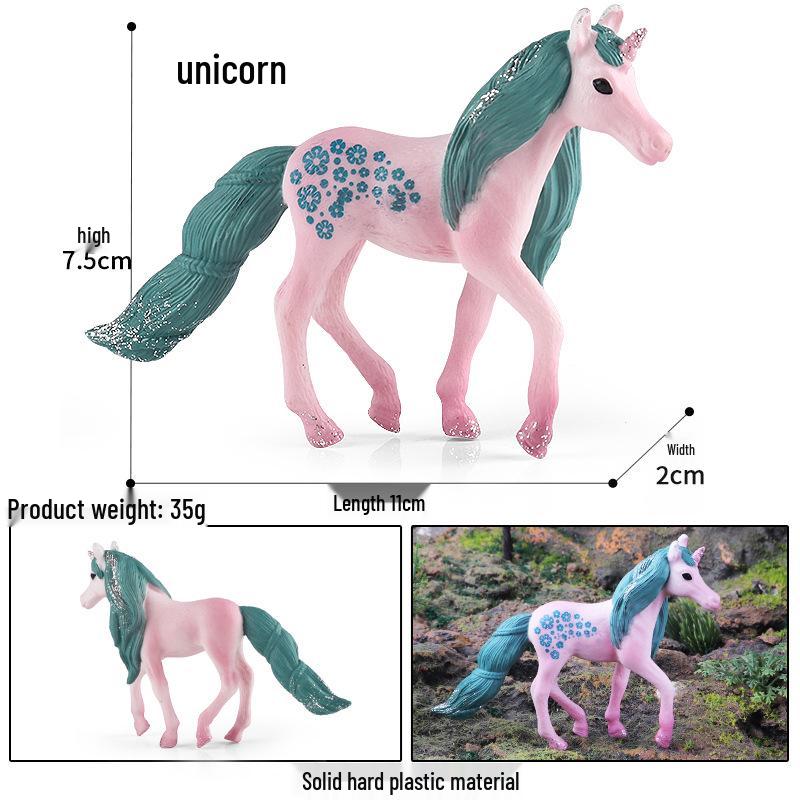 European Pegasus & Unicorn Figurine - Mythical Magic Creature Model