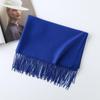 Women's Solid Color Imitation Cashmere Scarf - 200g, Red, Warm Autumn/Winter Shawl and Neckerchief