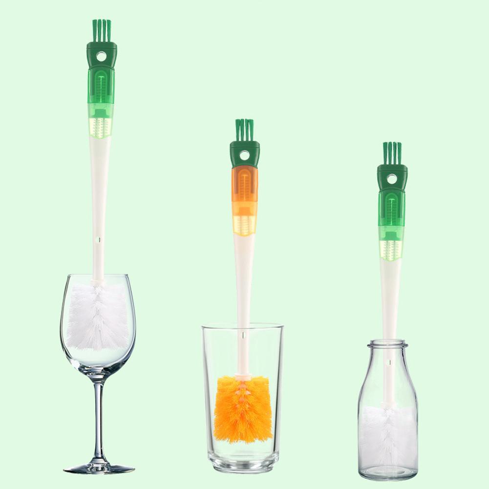 Щетка для мытья бутылочек 5 в 1, многофункциональная щетка для мытья детских сосок, стеклянных стаканчиков, домашний инструмент для очистки теплоизоляционных стаканчиков