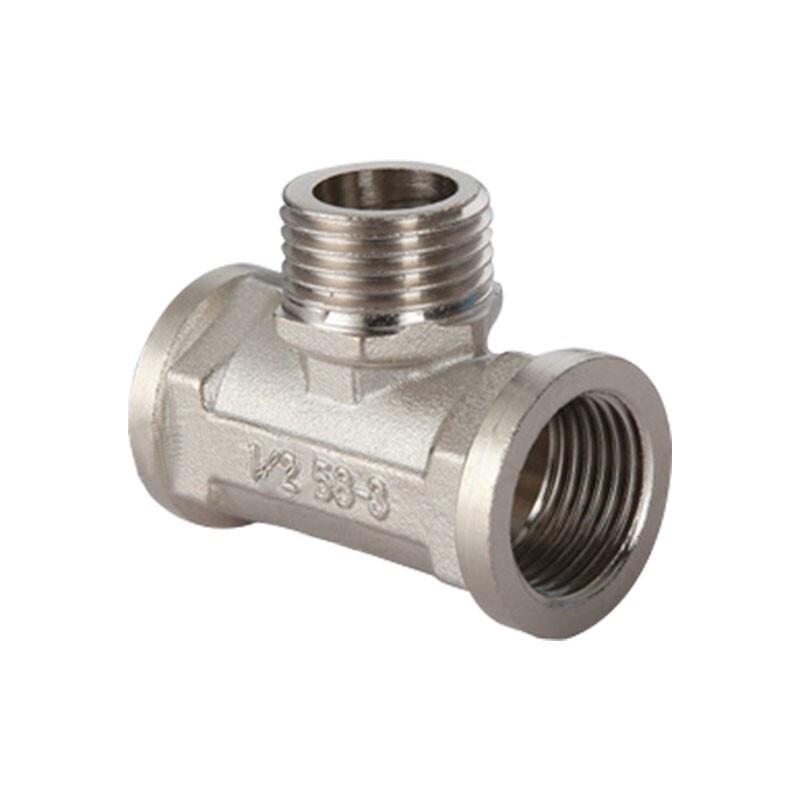 Na Shi De LSL1407 Brass Universal Threaded Tee Connector