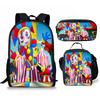 The Amazing Digital Circus Backpack for Students Large Capacity Kids Bookbag with Lunch Bag and Pencil Case Water-Resistant School Gift Set