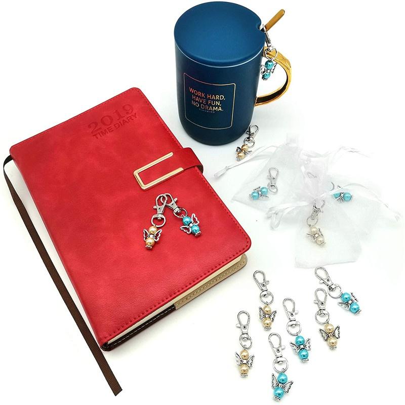 Креативный брелок с крыльями ангела-хранителя, а также органзовые мешочки и бирки с благодарностью. Товары для вечеринки по случаю рождения ребенка, свадьбы, дня рождения, подарков (Микс цветов 20 шт.)