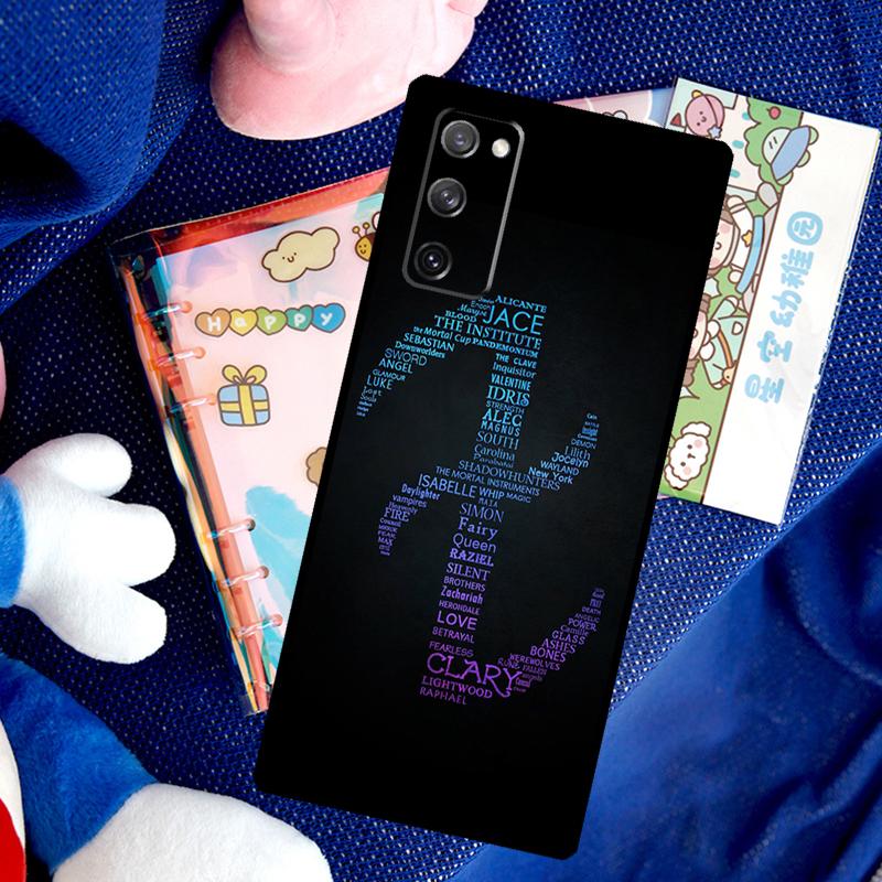 Shadowhunters Angelic Rune logo Case For Samsung Galaxy S26 Ultra S24 S23 S22 S21 S25 Ultra S10 S20 Plus S25 FE Cover Funda