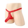 Мужские эластичные трусики кружевные с защитной кнопкой стринги секс-нижнее белье мужское секс-нижнее белье