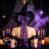 Adjustable Cosplay Hat Gothic Witch for Women, Dark Lolita Style Halloween Costume Accessory, Lightweight Accessories with Lace & Bow, Headwear