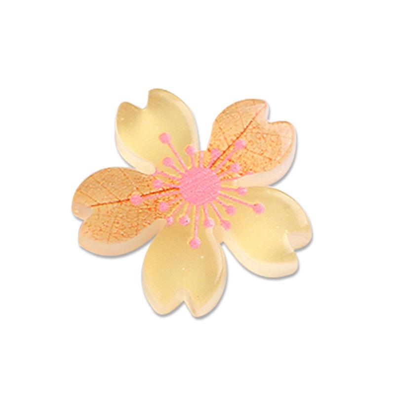 Светящиеся 5 шт. DIY Орнамент Красота Декоративный материал Вишневый цвет Патч Смола Цветочные аксессуары Модный чехол для мобильного телефона Заколка для волос