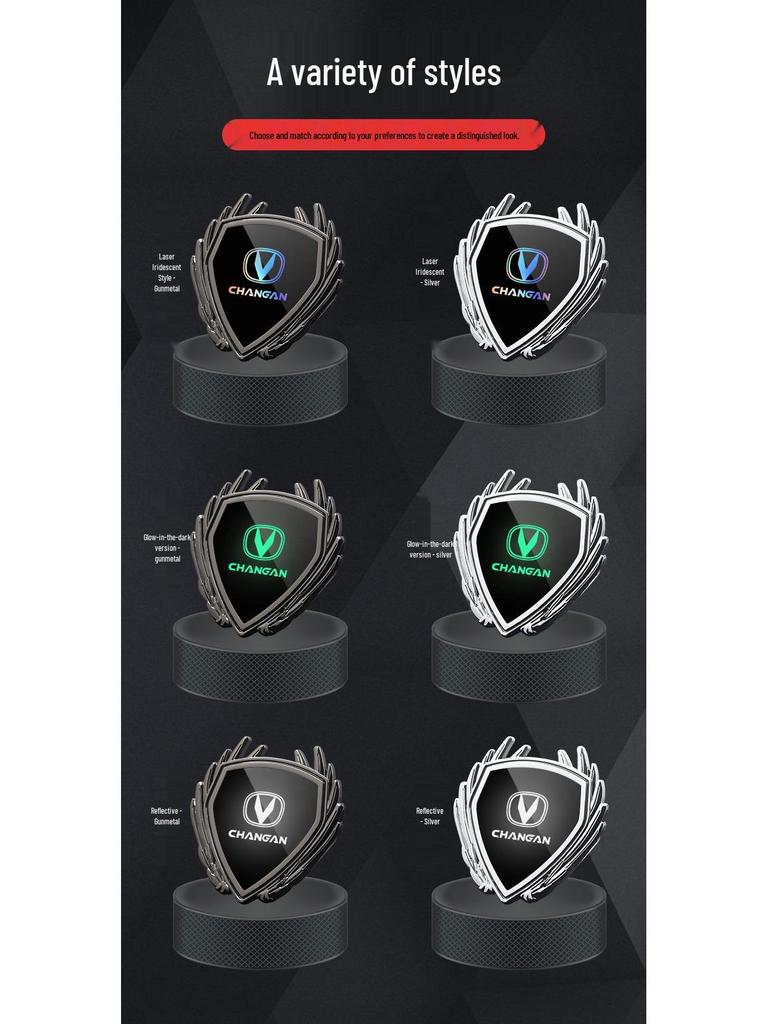 Металлическая эмблема на боковое стекло для Changan CS75 Eado CS55 CS35 Plus, наклейка с логотипом автомобиля
