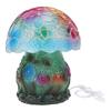 Светодиодная настольная лампа в виде гриба, винтажная настольная лампа в стиле ретро с рисунком из богемной смолы, декоративная прикроватная лампа