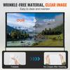 Projector Screen with Stand, 100 inch 16:9 4K 1080 HD Outdoor Movie Screen with Stand, Wrinkle-Free Projection Screen with Bar Feet and Carry Bag, for