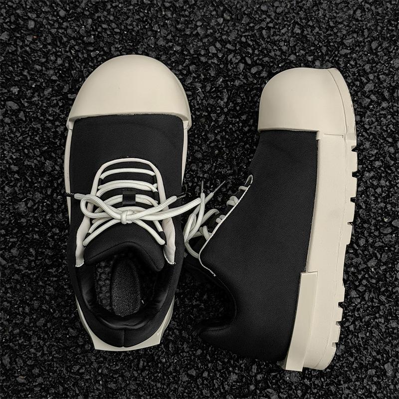 Весенние и летние новые мужские туфли на платформе повседневные туфли для пляжа подчеркивающие модные туфли кожаные универсальные новые мужские туфли 3726-B