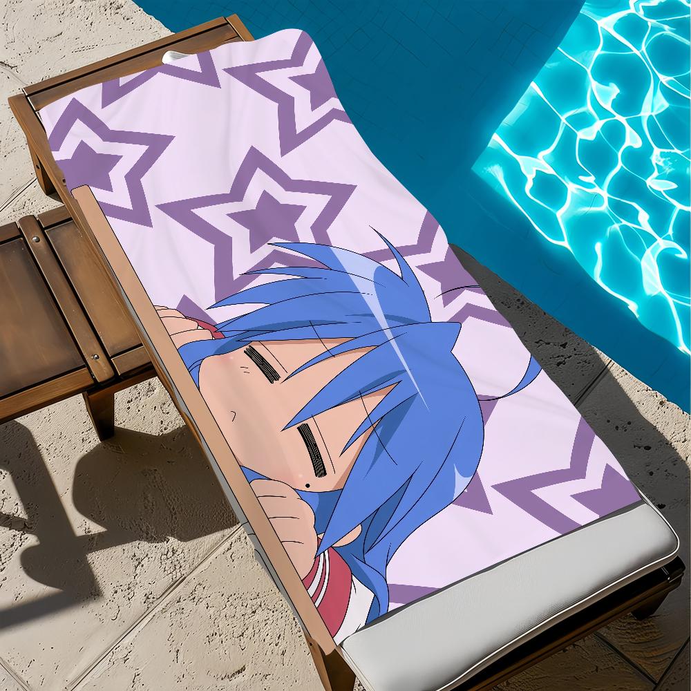 l-lucky anime s-stear Towel Large Quick-Drying Microfiber soft Beach Towel for Travel Fitness Sauna Bathing Camping