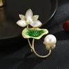 Senior Brooches Flower Leaf Brooch Pins for Women Suit Pendant  Fashion Brooches Jewelry