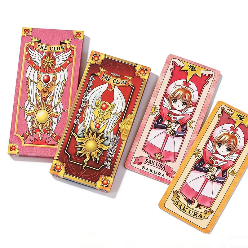 Anime Card Captor Sakura Cards Cosplay Card Sakura Cards Clow Cards Tarot Prop Paper Poker Card Funny For Family Friend Party
