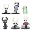 6pcs/set Hollow Knight Silk Song Knight Hornet Quirrel Zote Grub Figure Cute Toys Model Doll Brinquedos